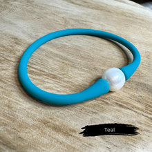 Load image into Gallery viewer, Silicone + Pearl Bracelet - Jewel Duo