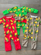 Load image into Gallery viewer, BROWN - The Good Life - Bamboo Dual Zip Pajamas