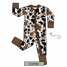Load image into Gallery viewer, Cow Print Bamboo Pajamas