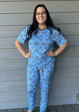 Load image into Gallery viewer, Winter Floral - Bamboo Christmas Adult Pajamas