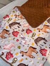 Load image into Gallery viewer, Barnyard Friends Quilted Blanket