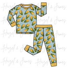 Load image into Gallery viewer, The Good Life - Blue - Bamboo 2 Piece Pajama Set