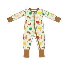 Load image into Gallery viewer, Veggie Garden Zippy Rompers