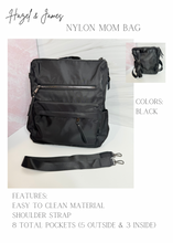 Load image into Gallery viewer, Nylon Mom Bag