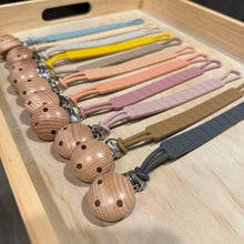 Load image into Gallery viewer, Solid Silicone Pacifier Clips