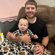 Load image into Gallery viewer, Cow Print Bamboo Pajamas