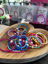 Load image into Gallery viewer, (Silicone + Pearl Bracelet - Sunshine & Royal Duo