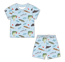 Load image into Gallery viewer, Gone Fishin’ Adult Pajama Set