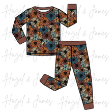 Load image into Gallery viewer, Fall Floral Bamboo 2 Piece Pajama Set