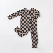 Load image into Gallery viewer, Checkered Zippy Pajamas