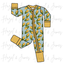 Load image into Gallery viewer, The Good Life - Blue - Bamboo Dual Zip Pajamas