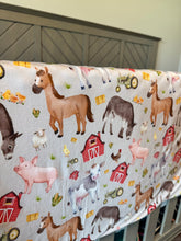 Load image into Gallery viewer, Barnyard Friends Quilted Blanket