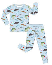 Load image into Gallery viewer, Gone Fishin’ 2 Piece Pajama Set