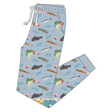 Load image into Gallery viewer, Gone Fishin’ Adult Pajama Set