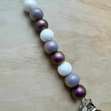 Load image into Gallery viewer, Purple Opalescent Pacifier Clip