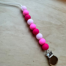 Load image into Gallery viewer, Pretty in Pink Pacifier Clip