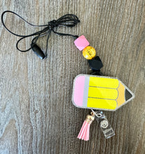 Load image into Gallery viewer, Pencil Lanyard w/ Badge Reel