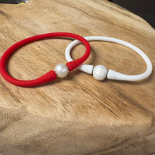 Load image into Gallery viewer, Silicone + Pearl Bracelet - Spirit Duo