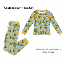 Load image into Gallery viewer, The Good Life - Blue - Bamboo Adult Pajamas