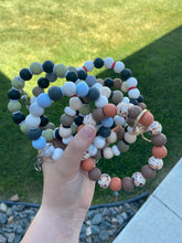 Load image into Gallery viewer, Deluxe Key Ring - Black, White & Red