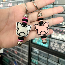 Load image into Gallery viewer, Pearl the Pig Bar Keychain