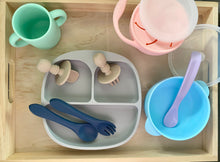 Load image into Gallery viewer, Silicone Baby/ Toddler Spoon and Fork Set