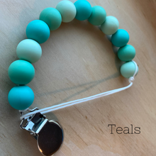 Load image into Gallery viewer, Blue Variation Pacifier Clip