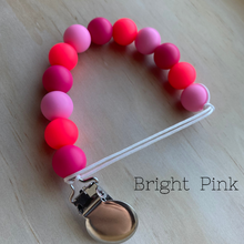 Load image into Gallery viewer, Pink Variation Pacifier Clip