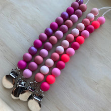 Load image into Gallery viewer, Pink Variation Pacifier Clip