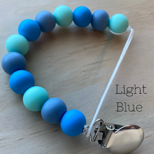 Load image into Gallery viewer, Blue Variation Pacifier Clip