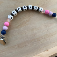 Load image into Gallery viewer, Custom Name Pacifier Clip