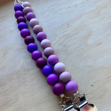 Load image into Gallery viewer, Purple Variation Pacifier Clip