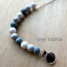 Load image into Gallery viewer, Grey Variation Pacifier Clip