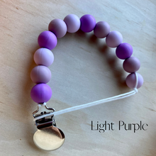 Load image into Gallery viewer, Purple Variation Pacifier Clip