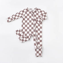 Load image into Gallery viewer, Checkered Zippy Pajamas
