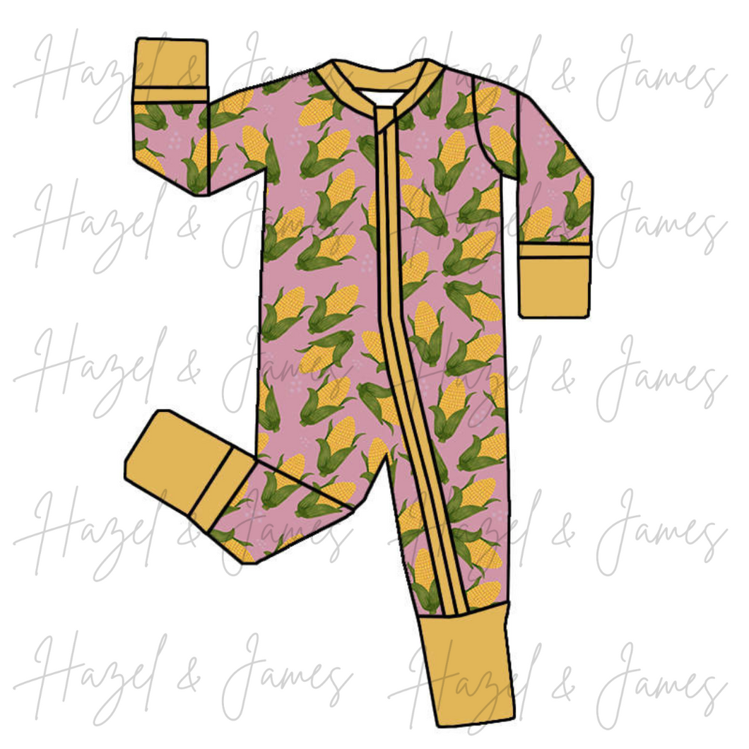 The Good Life - Mauve - Bamboo Dual Zip Pajamas