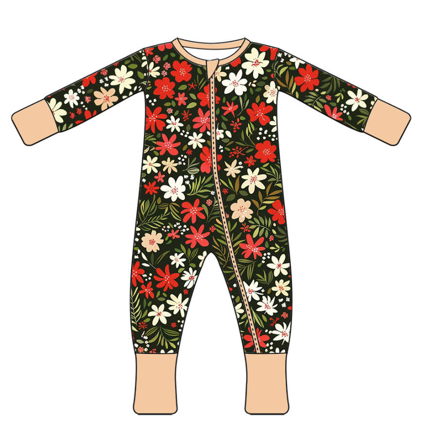 *PREORDER* Winter Floral- Bamboo Christmas Sleeper