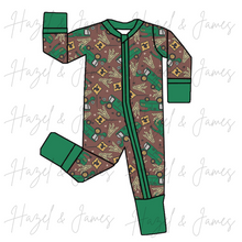 Load image into Gallery viewer, Harvest - Bamboo Dual Zip Pajamas
