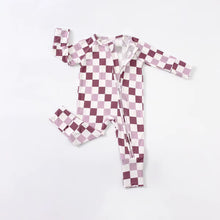 Load image into Gallery viewer, Checkered Zippy Pajamas
