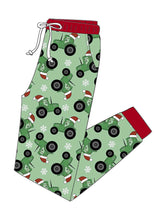 Load image into Gallery viewer, Santa Tractor - Bamboo Christmas Adult Pajamas
