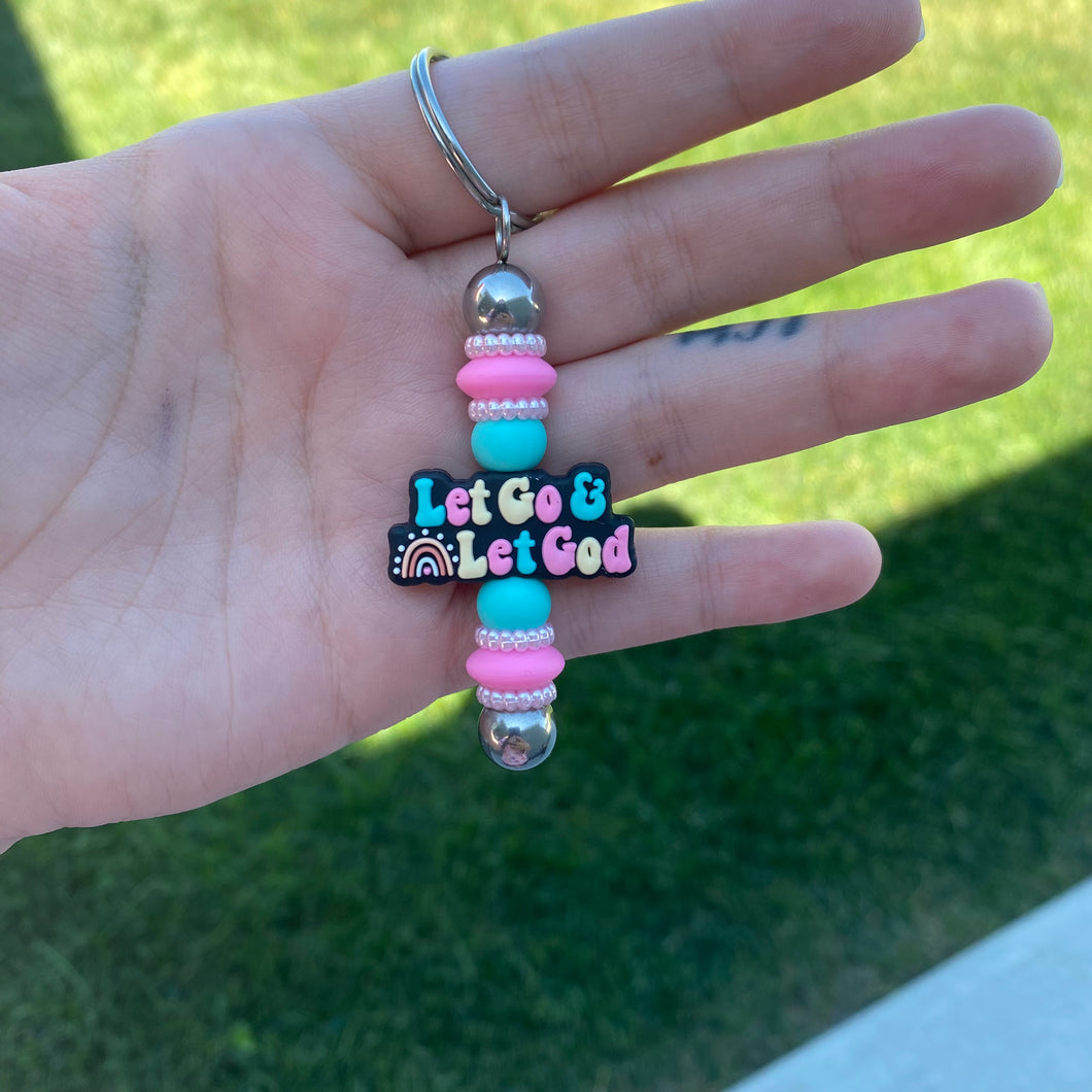 Let Go and Let God Key Chain